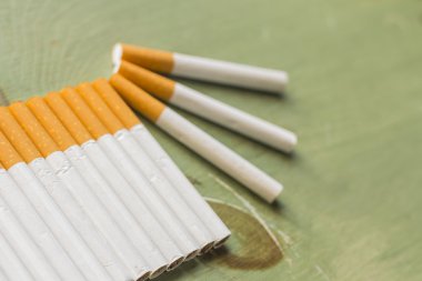 Sigara Grunge ahşap üzerine