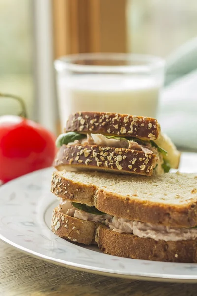 Tonijn Salade sandwich — Stockfoto