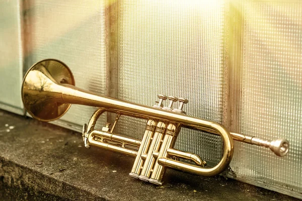 Old Trumpet Windows — Stock Photo, Image