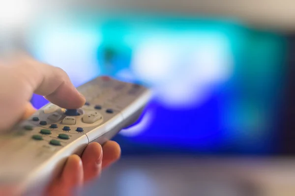 Assistir televisão — Fotografia de Stock