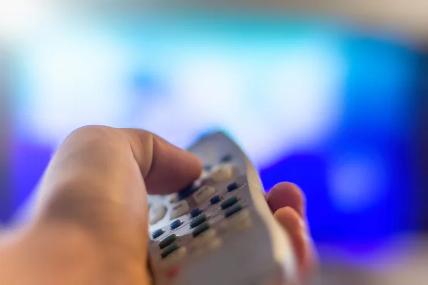 Assistir televisão — Fotografia de Stock