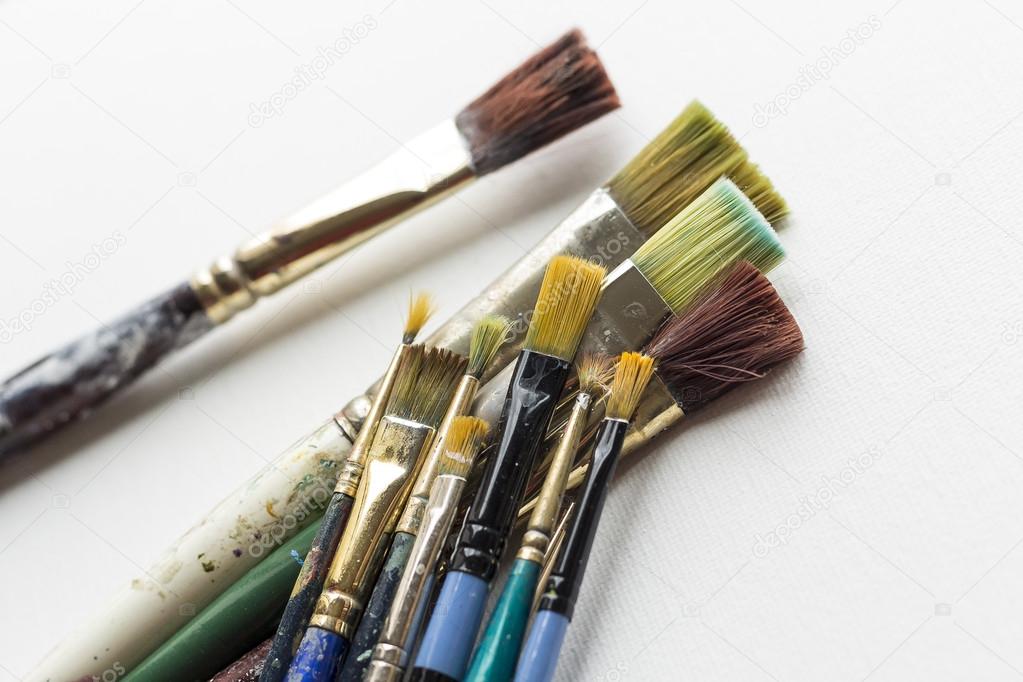 Old Artist Paintbrushes