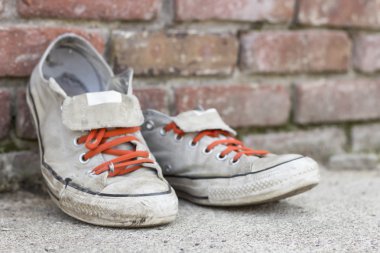 eski yıpranmış Ayakkabı