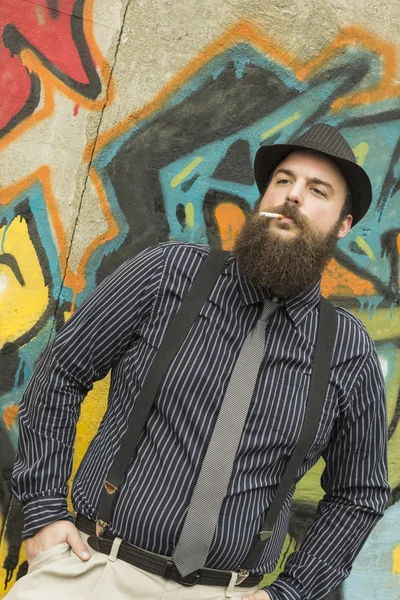 Snazzy Bearded Man — Stock Photo, Image