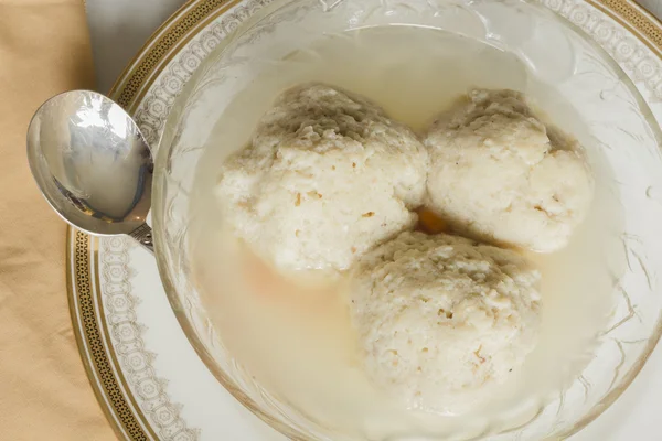 Sopa de bola matzoh — Fotografia de Stock