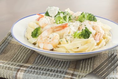 Fettuccine Alfredo Shrimp