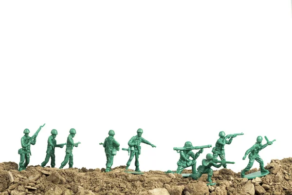 Speelgoed soldaten oorlog — Stockfoto