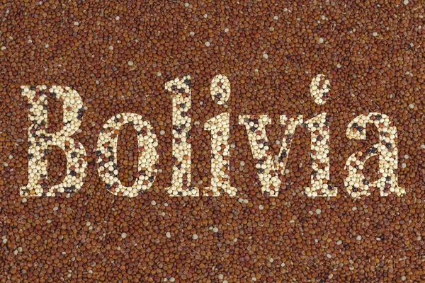 Текст: Боливия — стоковое фото