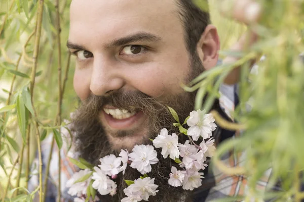 Flores hombre barbudo — Foto de Stock