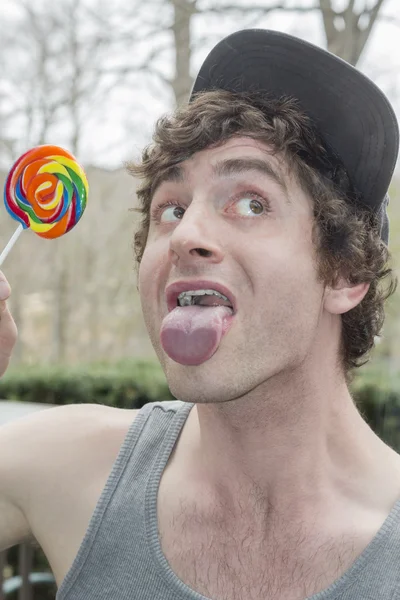 Silly Lollipop — Stock Photo, Image