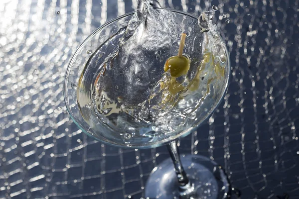 Martini splash — Stock fotografie