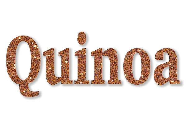 Text Quinoa — Stock Photo, Image