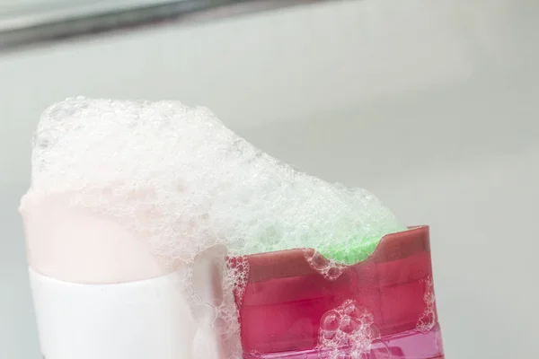 Soap Dispenser Suds — Stock Photo, Image