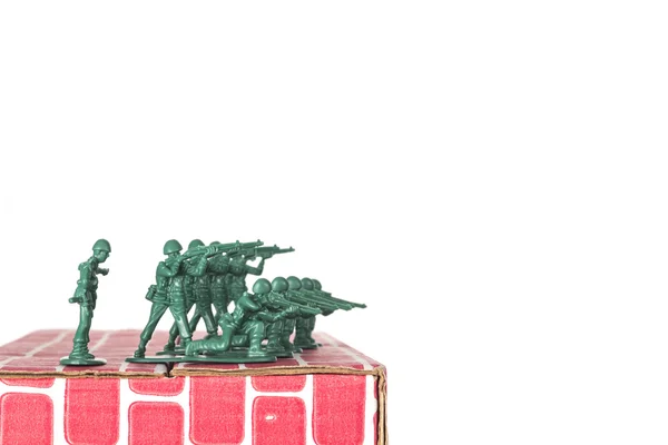 Army Men střežící základny — Stock fotografie