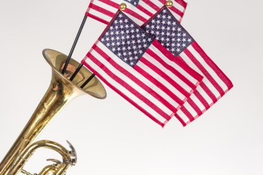 Amerikan bayrağı trompet