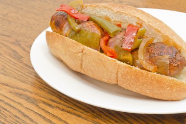 Sosis soğan biber topuz