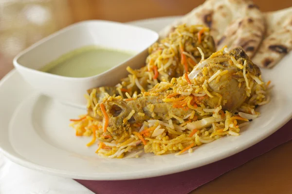 Pollo indio biryani — Foto de Stock