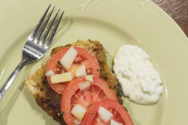 Breaded Cod Fillet — Stock Photo, Image