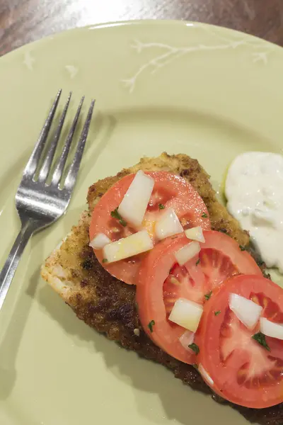 Breaded Cod Fillet — Stock Photo, Image