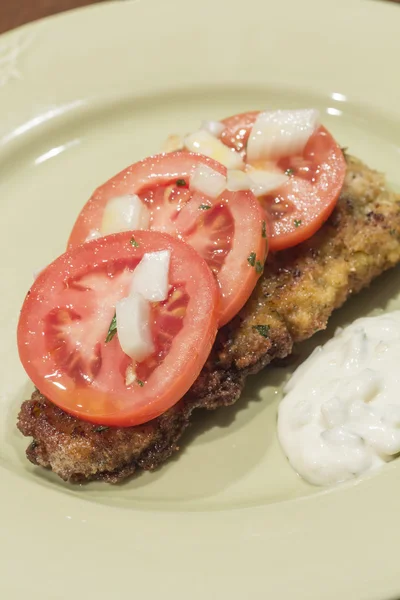 Breaded Cod Fillet — Stock Photo, Image