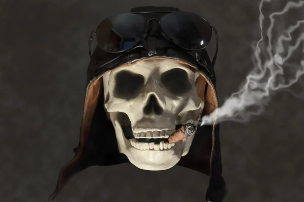 Aviator Skull — ストック写真