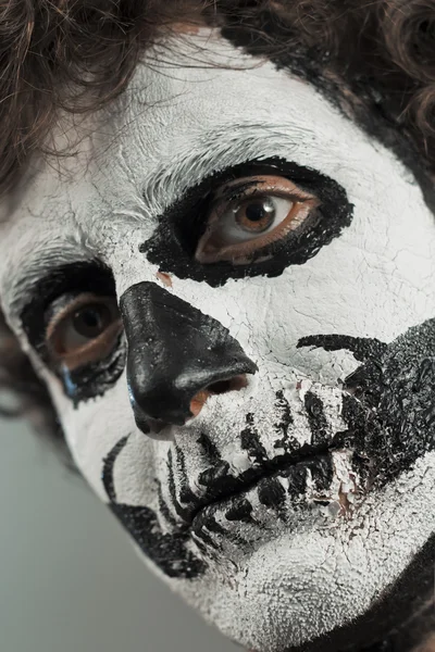 Halloween Skull Paint — Stock Photo, Image