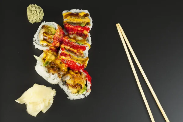 Shrimp Tempura Sushi Roll — Stock Photo, Image