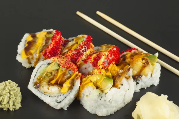 Shrimp Tempura Sushi Roll — Stock Photo, Image