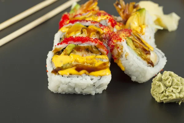 Shrimp Tempura Sushi Roll — Stock Photo, Image