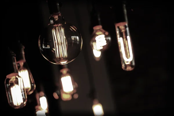 Лампочки Эдисона — стоковое фото