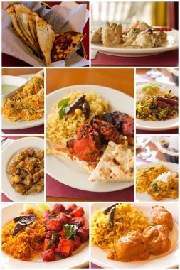 Indian Food Collage clipart