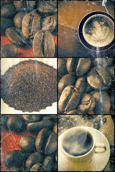 Colagem de café — Fotografia de Stock