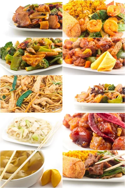 Chinesische Lebensmittel-Collage — Stockfoto