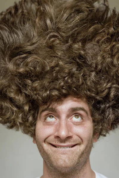 Messy Curly Hair — Stock Photo, Image