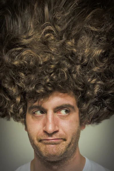 Messy Curly Hair — Stock Photo, Image