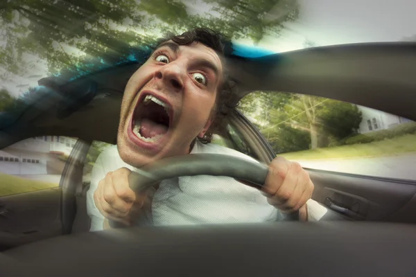 Car Crash Face — Stock Photo, Image