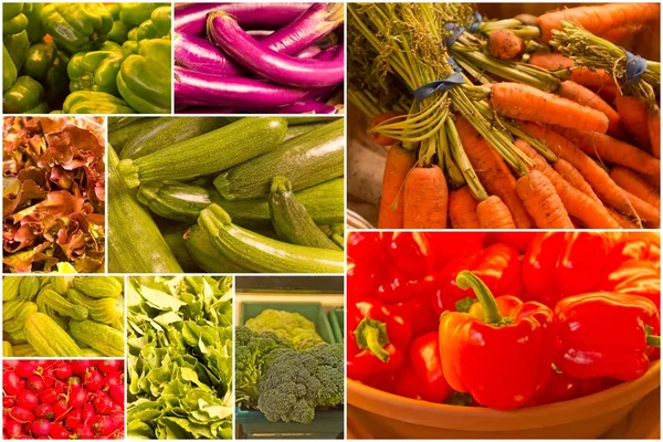 Овочевий колаж — стокове фото