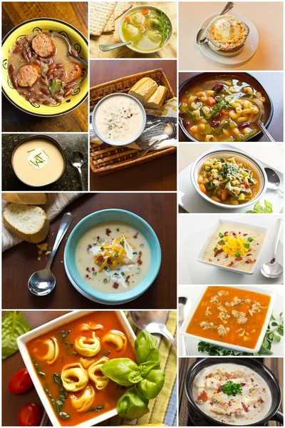 Soup Collage — Stock Image Soup Collage Stock Image