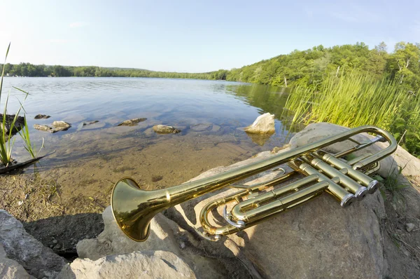 Trumpet Lake Fisheye — Stock Photo, Image