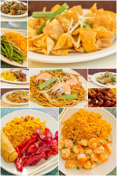 Chinese Food Collage — Stock Photo, Image