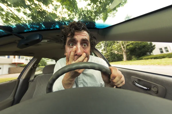 Car Crash Face — Stock Photo, Image