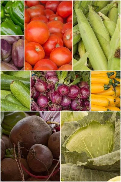 Collage de frutas y verduras —  Fotos de Stock