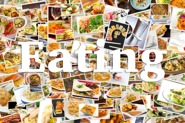 World Cuisine Collage — Stock Photo, Image