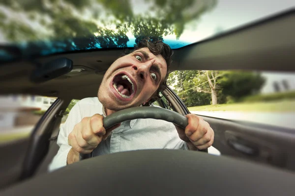 Auto Crash Face — Foto Stock