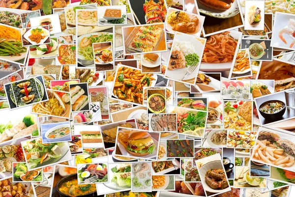 World Cuisine Collage — Stock Photo, Image