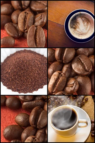 Coffee Collage Stock Photo