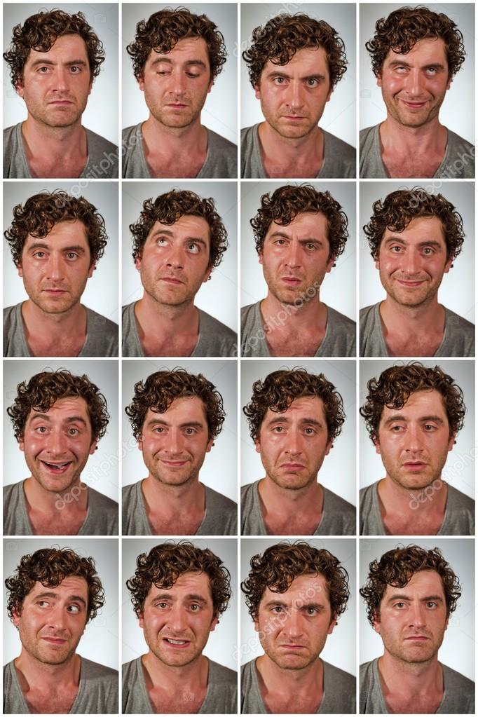 Real Person Expressions Collage