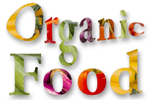 Organic Food Graphic — Stock Photo, Image