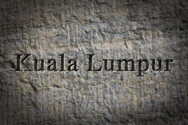 Oyulmuş şehir Kuala Lumpur