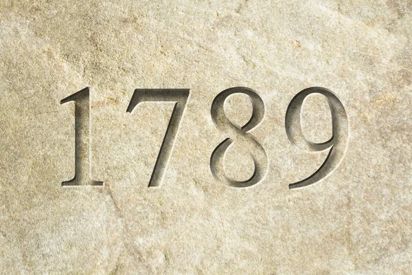 Ano histórico gravado 1789 — Fotografia de Stock